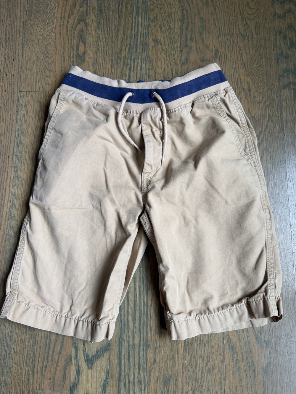 GAP Beige Kids Hybrid Shorts with Navy Waistband